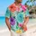 Colorful Tropical Flower Bouquet for Summer Vacations, Beach Getaways and Stylish Men Hawaiian Shirt - 6