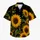 Sunflower Garden Botanical Style for Tropical Vacations and Summer Resort Wear Men Hawaiian Shirt - 7