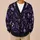 Purple Villain Silhouettes for Halloween Park Nights and Spooky Season Style All-over Print Knitted Cardigan - 6