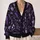 Purple Villain Silhouettes for Halloween Park Nights and Spooky Season Style All-over Print Knitted Cardigan - 2