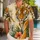 Regal Bengal Tiger Portrait with Crown K Motif for Summer Resort Style and Vacation Wear Hawaiian Shirt - 1