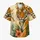 Regal Bengal Tiger Portrait with Crown K Motif for Summer Resort Style and Vacation Wear Hawaiian Shirt - 7
