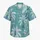 Teal Palm Frond Motifs for Relaxed Resort Weekends and Island Vacations for Stylish Men Hawaiian Shirt - 7