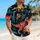 Neon Dinosaur Beach Vacation Style for Men, Retro Tropical Island Holiday Wear Hawaiian Shirt - 6
