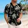 White Palm Tree Motifs for Beach Holidays and Island Getaways for Men’s Summer Travel Hawaiian Shirt - 6