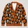 Halloween Pumpkin and Skull Faces for Spooky October Outings and Festive Seasonal Style All-over Print Knitted Cardigan - 1