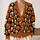 Halloween Pumpkin and Skull Faces for Spooky October Outings and Festive Seasonal Style All-over Print Knitted Cardigan - 2
