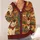 Cowboy Cats in a Southwestern Desert Sunset for Relaxed Everyday Western-Inspired Style All-over Print Knitted Cardigan - 4