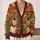 Cowboy Cats in a Southwestern Desert Sunset for Relaxed Everyday Western-Inspired Style All-over Print Knitted Cardigan - 2