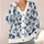 Navy Spiral Rose Motif For Everyday Layering, Office Style, And Weekend Outings For Women All-over Print Knitted Cardigan - 4