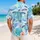 Sea Turtle Plumeria Island Escape for Beach Vacations, Summer Travel and Men Hawaiian Shirt - 2