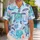 Sea Turtle Plumeria Island Escape for Beach Vacations, Summer Travel and Men Hawaiian Shirt - 1