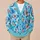 Blue Butterfly Garden Motifs for Spring Layering and Casual Everyday Style for Women All-over Print Knitted Cardigan - 6