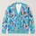Blue Butterfly Garden Motifs for Spring Layering and Casual Everyday Style for Women All-over Print Knitted Cardigan - 1