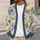 Blue Florals and Golden Pumpkins for Autumn Gatherings and Everyday Layering for Women All-over Print Knitted Cardigan - 5