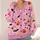 Pink Halloween Bats Pumpkins And Bows For Festive Autumn Gatherings And Parties Women All-over Print Knitted Cardigan - 4