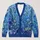 Blue Wildflower Meadow Blooms for Vacation Dates and Relaxed Autumn Layering Style All-over Print Knitted Cardigan - 1