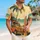 Vintage Surf Van Beach Scene for Summer Getaways and Coastal Road Trips Outdoors Hawaiian Shirt - 6