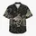 Black Shark Tiki Motifs for Beach Getaways, Island Holidays, and Relaxed Men's Style Hawaiian Shirt - 7
