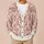 Dusty Rose Damask Florals for Soft Spring Layers, Romantic Everyday Styling, and Gifting All-over Print Knitted Cardigan - 6