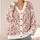 Dusty Rose Damask Florals for Soft Spring Layers, Romantic Everyday Styling, and Gifting All-over Print Knitted Cardigan - 4