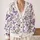Purple Butterfly Floral Elegance for Spring Layering, Romantic Everyday Style for Women and Gifts All-over Print Knitted Cardigan - 2
