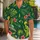 Funny Green Alien UFO Jungle Escape for Space Parties, Vacations, and Sci-Fi Fans Hawaiian Shirt - 1