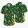 Funny Green Alien UFO Jungle Escape for Space Parties, Vacations, and Sci-Fi Fans Hawaiian Shirt - 5