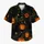 Black Cat Pumpkin Aloha Scene for Halloween Parties and Festive Island Getaways for Men Hawaiian Shirt - 7