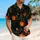 Black Cat Pumpkin Aloha Scene for Halloween Parties and Festive Island Getaways for Men Hawaiian Shirt - 6