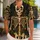 Festive Skeleton Ribcage With Gifts for Christmas Parties, Gothic Holiday Gift for Him Hawaiian Shirt - 1