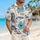 Blue Wolf and Hibiscus Beach Style for Island Vacations and Outdoor Getaways Hawaiian Shirt - 6