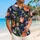 Midnight Garden Florals And White Birds For Resort Vacations And Summer Travel Hawaiian Shirt - 6