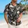 Vintage Skull Tropical Escape Style for Beach Trips and Summer Vacations, Unisex Hawaiian Shirt - 6