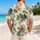 Colobus Monkey Tropical Botanical Scene for Resort Getaways and Island Travel Style Hawaiian Shirt - 2