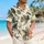 Colobus Monkey Tropical Botanical Scene for Resort Getaways and Island Travel Style Hawaiian Shirt - 6