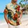 Cowboy Rooster Beach Scene for Summer Parties and Vacations, Men Women and Youth Hawaiian Shirt - 6