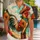 Cowboy Rooster Beach Scene for Summer Parties and Vacations, Men Women and Youth Hawaiian Shirt - 1