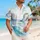 Pastel Ocean Cliffs and Starry Waves for Serene Resort Days by the Sea, Coastal Lovers Hawaiian Shirt - 6
