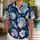 Navy Seashell Family Beach Vacation Matching Outfits for Tropical Coastal Getaways Hawaiian Shirt - 1