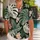 Tropical Monstera Leaf Matching Couple Outfit for Beach Vacation and Resort Travel Hawaiian Shirt - 1