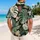 Tropical Monstera Leaf Matching Couple Outfit for Beach Vacation and Resort Travel Hawaiian Shirt - 2