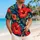 Navy Hibiscus Family Florals for Tropical Vacations and Beach Days Together by the Sea Hawaiian Shirt - 6