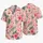 Pink Flamingo Tropical Couple Scene for Beach Vacations and Summer Getaways for Couples Hawaiian Shirt - 5