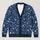 Navy Blue Wildflower Motif for Relaxed Vacation Layers and Everyday Women's Style All-over Print Knitted Cardigan - 1