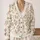 Rabbit Floral Garden Motif For Relaxed Bohemian Layering And Everyday Spring Style All-over Print Knitted Cardigan - 2