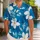 Navy Hibiscus Couple Outfit for Tropical Vacations, Beach Getaways, and Resort Days Hawaiian Shirt - 1