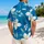 Navy Hibiscus Couple Outfit for Tropical Vacations, Beach Getaways, and Resort Days Hawaiian Shirt - 2