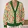 Red Tulip Floral Garden for Spring Vacation Style and Relaxed Everyday Layering for Women All-over Print Knitted Cardigan - 2
