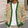 Red Tulip Floral Garden for Spring Vacation Style and Relaxed Everyday Layering for Women All-over Print Knitted Cardigan - 5